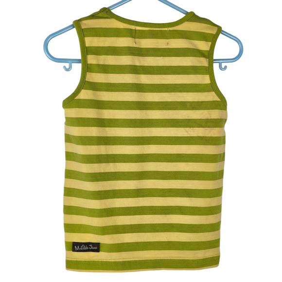 Matilda Jane green striped tank Live with Soul Size 4T - Picture 2 of 6